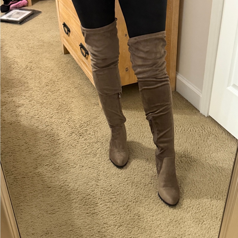 Stylish Brown Over-the-Knee Boots